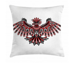 Haida Art Style Eagle Pillow Cover