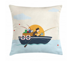 Fisher Man Hobby Pillow Cover