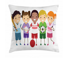 Children Soccer Pillow Cover