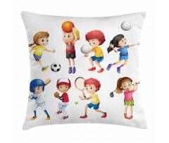 Active Children Pillow Cover