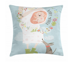 Happy Mother Words Pillow Cover