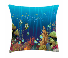 Coral Reef Fishes Pillow Cover