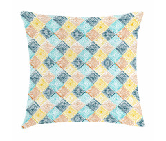 Tie Dye Effect Tile Pillow Cover