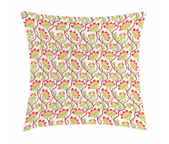 Abstract Bedding Plants Pillow Cover