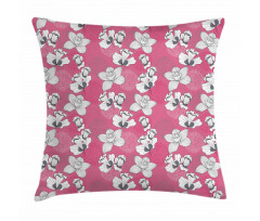 Sketch Flower Motifs Pillow Cover