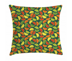 Healthy Organic Fruits Pillow Cover
