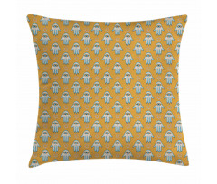 Sketch Persian Hand Motif Pillow Cover