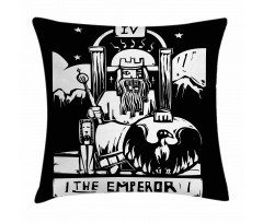 Emperor Card Artwork Pillow Cover
