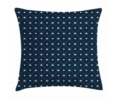 Dots Hearts Tiaras Pillow Cover