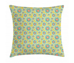 Dotted Flowers Pillow Cover