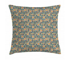 Grid Petals Leaves Stems Pillow Cover