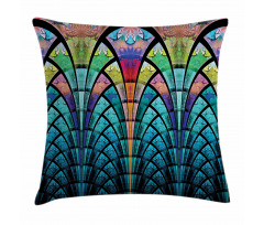 Curves Grungy Colors Pillow Cover