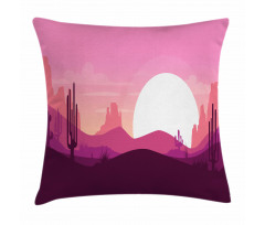Arizona Desert Cactus Pillow Cover
