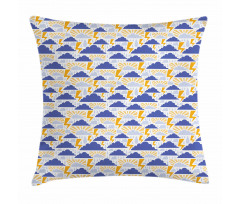 Pouring Water and Thunder Pillow Cover