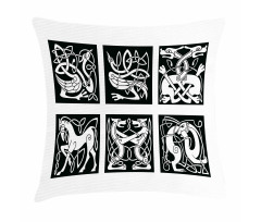 Tribal Abstract Animals Pillow Cover