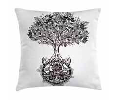 Tree of Life Triskelion Pillow Cover