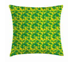 Coconuts on Palm Tree Pillow Cover