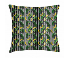 Yummy Banana and Leaves Pillow Cover