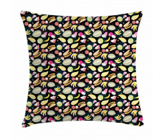 Graphic Exotic Fruits Pillow Cover