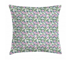 Hibiscus Botanic Palm Pillow Cover