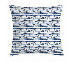 Coconut Tree Beach Pillow Cover