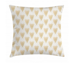 Pointilistic Hearts Pillow Cover