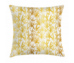 Tropic Bamboo Leaves Pillow Cover