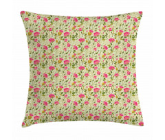 Vintage Briar Flowers Herb Pillow Cover