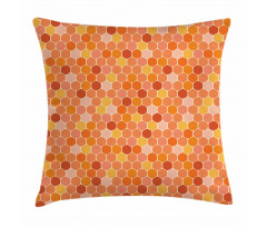 Gradient Honeycomb Shape Pillow Cover