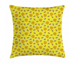 Beekeeping in Nature Theme Pillow Cover