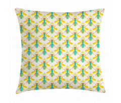 Queenbee with Crown Doodle Pillow Cover