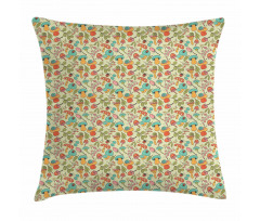 Cartoon Style Woodland Pillow Cover