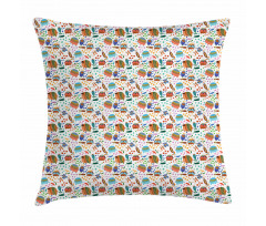 Earless Plumpy Elephants Pillow Cover