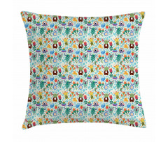 Monster Friends Pillow Cover