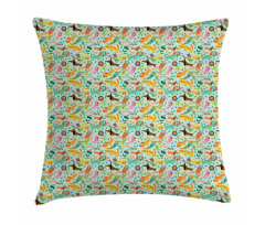 Funky Playroom Concept Pillow Cover