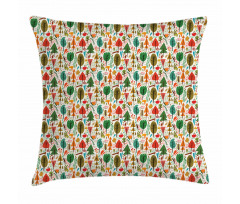 Joyous Forest Animals Pillow Cover