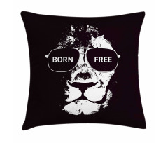 Lion Glasses Pillow Cover