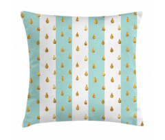 Drops on Bold Stripes Pillow Cover