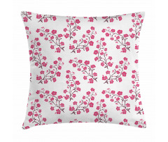 Twigs of Sakura Tree Pillow Cover