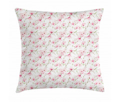 3D Design of Magnolia Pillow Cover