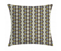 Abstract Zig Zag and Dots Pillow Cover