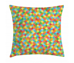 Diamond Form Diagonal Mesh Pillow Cover