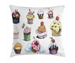 Yummy Cupcake Medley Pillow Cover