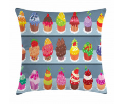 Multilayered Muffin Pillow Cover
