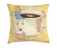 Gigantic Coffee Mug Pillow Cover