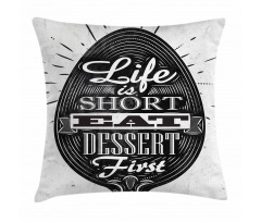 Creative Spoon Design Pillow Cover