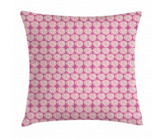 Doodle Circle and Spots Pillow Cover