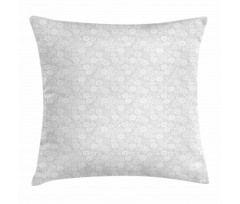 Grey Geometric Retro Pillow Cover