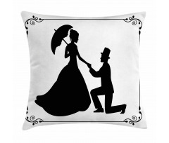 Marriage Proposal Pillow Cover