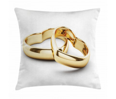 Heart Shaped Rings Pillow Cover